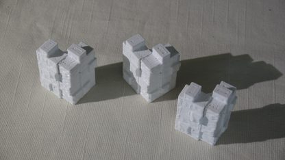 Pienoismalli 2., väri: valkoinen, leveys: n.37mm, korkeus: 50mm, syvyys: n. 35mm - Image 3